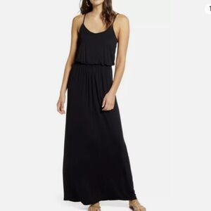 All In Favor Scoop Neck Strappy Knit Maxi Dress SZ SM